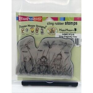 House Mouse Designs Cling Stamp Dragon Fly Kites 4 x 3